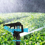 Plastic Sprinkler Head Rotation Watering Head for Garden Yard Lawn Irrigation G1/2 Male Thread
