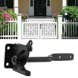 Black Door Locks Hasp Latch Carbon Steel Security Padlock Clasp for Sheds Closets Lockers