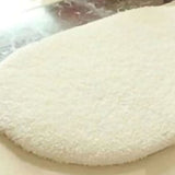 Door Mat Oval Slip Proof Indoor Door Carpet Moisture Absorption Soft Comfortable Plush Bathroom Rug for Kitchen Bedroom Beige 40x60cm/15.7x23.6in (Oval Shape)