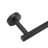 Stainless Steel Towel Bar Matte Black Rust Proof Waterproof Bathroom Towel Bar Rack for Kitchen Laundry