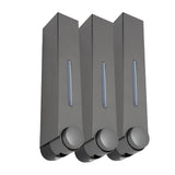 Wall Mounted Liquid Soap Dispensers Back Stick Type Plastic Shampoo Dispenser for Home Hotel School Toilet Grey 6028 3 Cups
