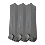 Wall Mounted Liquid Soap Dispensers Back Stick Type Plastic Shampoo Dispenser for Home Hotel School Toilet Grey 6028 3 Cups