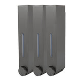 Wall Mounted Liquid Soap Dispensers Back Stick Type Plastic Shampoo Dispenser for Home Hotel School Toilet Grey 6028 3 Cups