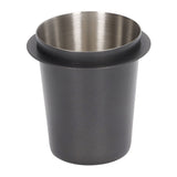 58mm Coffee Dosing Cup Universal Stainless Steel Coffee Machine Handle Dosing Cup Coffee Powder Feeder Black