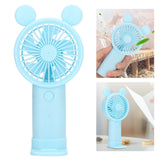 Mini Handheld Fan USB 1200mAh Battery Dual Drive Portable Handheld Fan Electric Small Fan Blue