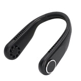 Hanging Neck Fan 3 Modes USB Charging 3600mAh Battery Adjustable Angle Mute Design Face Fan for Home Office Travel Black