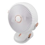 Desk Clip On Fan 3 Wind Speed Safe Design Compact Portable Desktop Fan Clip On Fan for Home Dorm Stroller White
