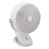 Desk Clip On Fan 3 Wind Speed Safe Design Compact Portable Desktop Fan Clip On Fan for Home Dorm Stroller White