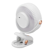 Desk Clip On Fan 3 Wind Speed Safe Design Compact Portable Desktop Fan Clip On Fan for Home Dorm Stroller White