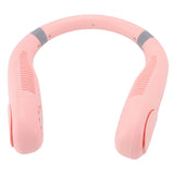 Bladeless Neck Fan Breathing Light 2400mah Rechargeable Hands Free Mini Neck Fan for Outdoor Travel Pink
