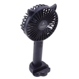 Hand Held Fan Portable USB Rechargeable Cute 3 Speed Wind Regulable ABS PC Battery Operated Fan for Travel Dark Blue