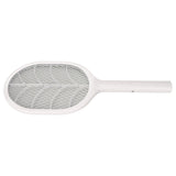 Electric Fly Swatter USB Charging Purple Light 3 Layers Safety Net Mosquito Swatter Racket with Base