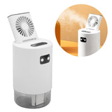 2 in 1 Fan Humidifier 1000ml Water Tank USB Charging 3 Speed Lifting Fan Dual Spray Humidifier with Remote Control
