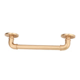 Gate Pull Handle Zinc Alloy Retro Round Base Furniture Hardware for Door Drawer Cabinet Wardrobe Closet Gold