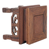 Wooden Display Stand Squared Stable Retro Style Durable Wood Widely Used Wooden Riser for Plant Teapot Jewelry
