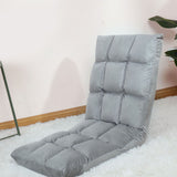 Floor Seat Sofa Chair Foldable Adjustable Floor Chair Sofa Bed Beanbag for Gaming Sleeping Relaxing Reading Grey