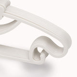 10PCS Kids Storage Hangers Plastic Thicken Bow Knot Coat Drying Hanger for Toddler Baby White