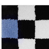 Checkered Doormat Anti Skid Black White Grid Cute Door Mat for Bathrooms Kitchens Living Rooms Morning Glory 40x60