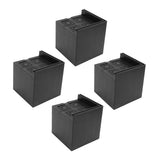 4Pcs Furniture Risers Plastic EVA Square 3in Support Up to 2200LBS for Washing Machine Bed Couch Table Sofa