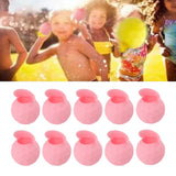 10 Pcs Reusable Water Balloons Silicone Water Balloons Self Sealing Quick Fill Summer Pool Beach Party Game Toy Pink