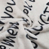 to My Son Blanket Double Sided Soft Skin Friendly Keep Warm Letter Blanket Expressing Love Air Conditioning Blanket C20220119 1 150x100cm
