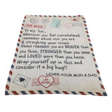to My Son Blanket Double Sided Soft Skin Friendly Keep Warm Letter Blanket Expressing Love Air Conditioning Blanket C20220119 1 150x200cm