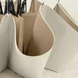 Folding Sun Umbrella UV Blocking Pure Color Black Rubber Sunscreen Umbrella for Rain Or Shine White and Brown