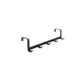 Door Hook Hanger Coat Rack Drill Free for Hanging Clothes Hat Bag Towel Bathroom Entryway Black