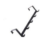 Door Hook Hanger Coat Rack Drill Free for Hanging Clothes Hat Bag Towel Bathroom Entryway Black