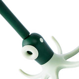 Kitchen Wall Mounted Hook Traceless 360 Degree Punch Free with 6 Hook Kitchen Utensil Hanger for Storage Green
