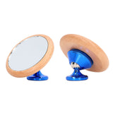 Coffee Reflective Mirror Multidirectional Rotation Adjustable Magnetism Observative Mirror for Kitchen Blue
