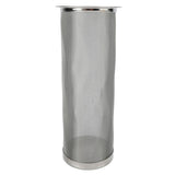Cold Brew Coffee Filter Stainless Steel Reusable Wide Mouth Mesh Cylindrical Filter with White Gasket for Tea 8x21cm/3.15x8.27in