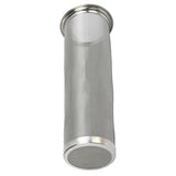 Cold Brew Coffee Filter Stainless Steel Reusable Wide Mouth Mesh Cylindrical Filter with White Gasket for Tea 8x21cm/3.15x8.27in