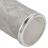 Cold Brew Coffee Filter Stainless Steel Reusable Wide Mouth Mesh Cylindrical Filter with White Gasket for Tea 8x21cm/3.15x8.27in