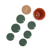 7 Pcs Cactus Coaster Set Cute Funny Green Cactus Coaster Non Slip Heat Insulation Tea Coaster with Flowerpot Holder