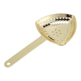 Triangular Cocktail Strainer No Breakage Anti Rust Fine Filtration Decorative Professional Ice Strainer for Bar Home Gold Plated