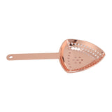 Triangular Cocktail Strainer No Breakage Anti Rust Fine Filtration Decorative Professional Ice Strainer for Bar Home Copper Plated