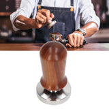 Coffee Tamper Separate Design Stainless Steel Ergonomic Wood Handle Portable Tamper Tool for Home Coffee Shop 58MM