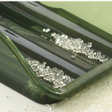 Egg Storage Box Plastic Automatic Rolling Transparent Thickened Grooved Egg Storage Container for Refrigerator Kitchen Green