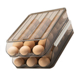 Refrigerator Preservation Storage Box Rolling Multilayer Transparent Egg Storage Box for Kitchen Two Layers