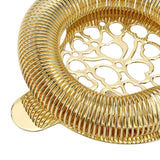 Cocktail Strainer Stainless Steel Gorgeous Glossy Bartending Ice Strainer for Bar Bartender Luxury Gold Color
