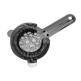 Cocktail Strainer Stainless Steel Gorgeous Glossy Bartending Ice Strainer for Bar Bartender Plated Black