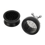 Adjustable Coffee Distributor Food Grade Metal Rotating Handle Fixed Cover 22 Needles Coffee Powder Distributor Black 53mm