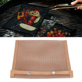 Grilling Pouches Fiberglass Mesh Non Stick High Temperature Resistant BBQ Bags for Kitchen Home