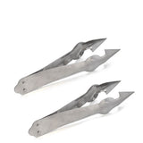 2 Pcs Stainless Steel Pineapple Eye Peeler Kitchen Seed Remover Cutting Clip Supplies