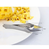 2 Pcs Stainless Steel Pineapple Eye Peeler Kitchen Seed Remover Cutting Clip Supplies