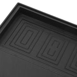 4pcs Furniture Riser Black Enlarged Widened Rectangle Rubber 3in Furniture Leg Mat for Home