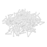 100pcs Pig Umbilical Cord Clamps White Plastic Livestock Umbilical Cord Clips for Production with 1 Hemostatic Forcep