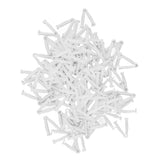 100pcs Pig Umbilical Cord Clamps White Plastic Livestock Umbilical Cord Clips for Production with 1 Hemostatic Forcep