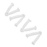 100pcs Pig Umbilical Cord Clamps White Plastic Livestock Umbilical Cord Clips for Production with 1 Hemostatic Forcep